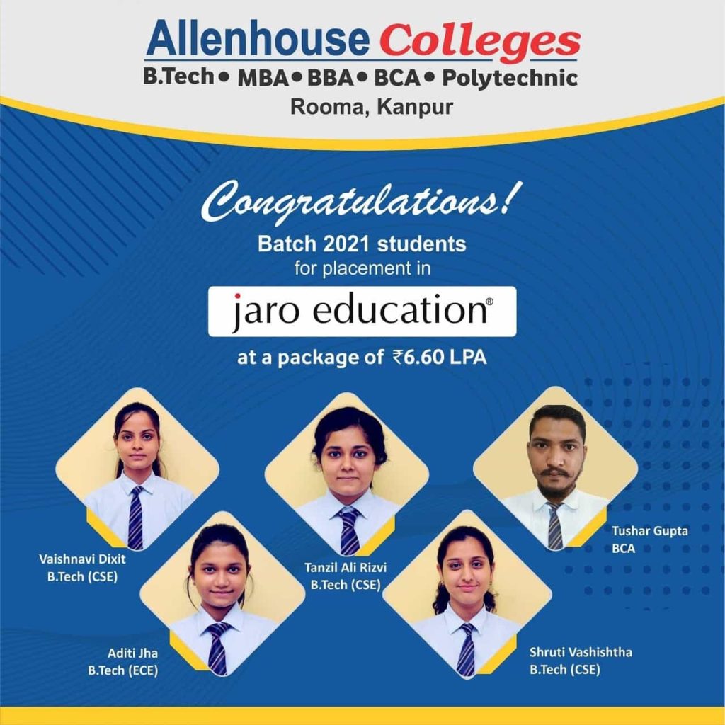Congratulations we are proud of you!!! - Allenhouse Group of Institutions